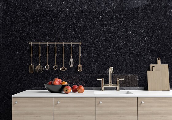Blue Pearl Polished Granite Slab Random (SL10573)