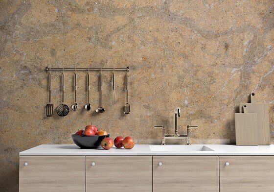 Golden Ruby Honed Limestone Slab Random (SL10725)