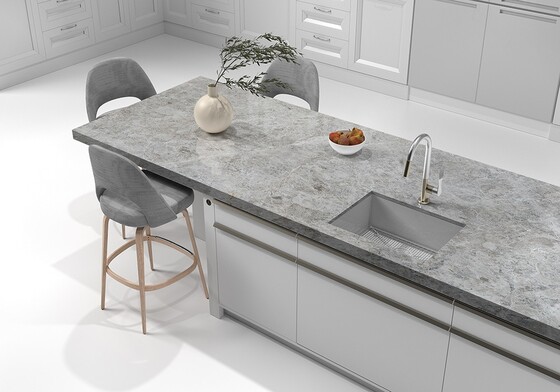 Silver Shadow Polished Marble Slab Random (SL10796)