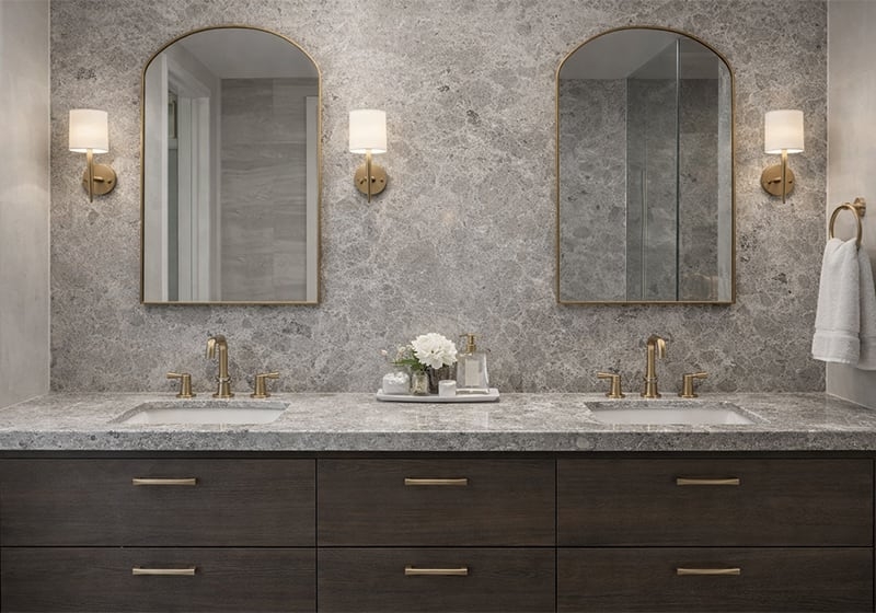 Baltic Gray Honed Marble Slab Random (SL11134)
