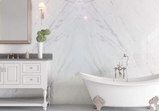 Bianco Sivec Polished  Marble Slab Random (SL11166)