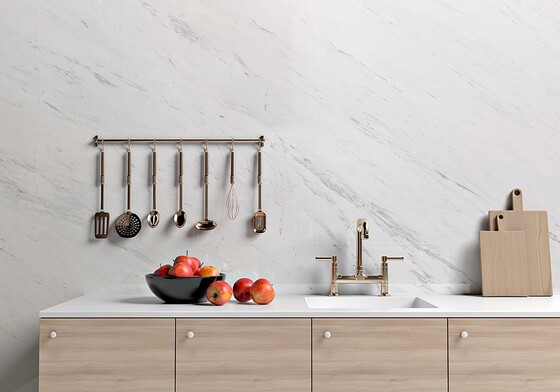 Bianco Sivec Polished  Marble Slab Random (SL11166)