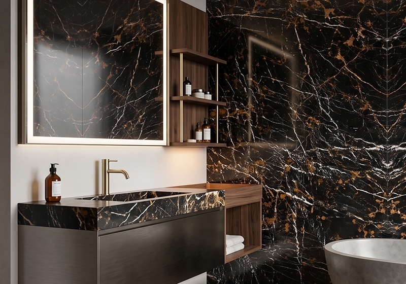 Port Laurent Polished Marble Slab Random (SL90112)