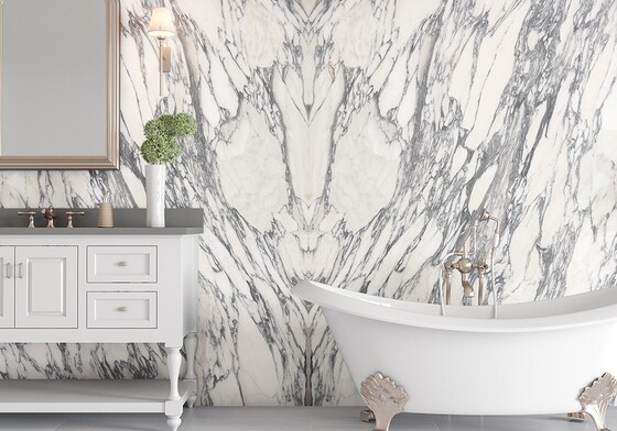 Arabescato Corchia Honed Marble Slab Random (SL90265)