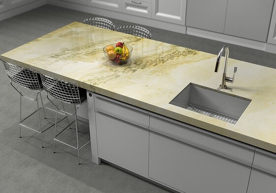 Yellow Calacata Macaubas Polished  Quartzite Slab Random (SL90299)