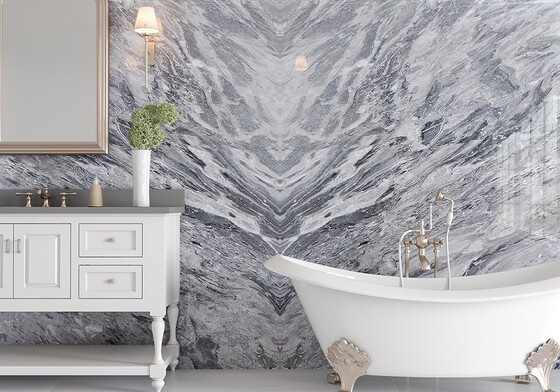 Bardiglio Nuvolato Polished Marble Slab Random (SL90387)