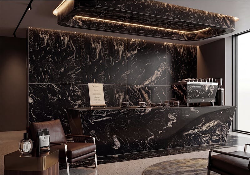 Titanium Polished Granite Slab Random (SL90493)