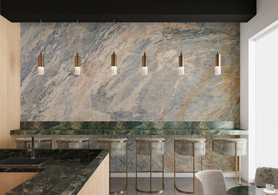 Quartzite Cielo Polished  Quartzite Slab Random (SL90559)