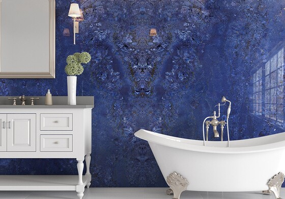 Azul Fiore Polished Granite Slab Random (SL90594)