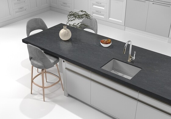American Black Honed Granite Slab Random (SL90664)