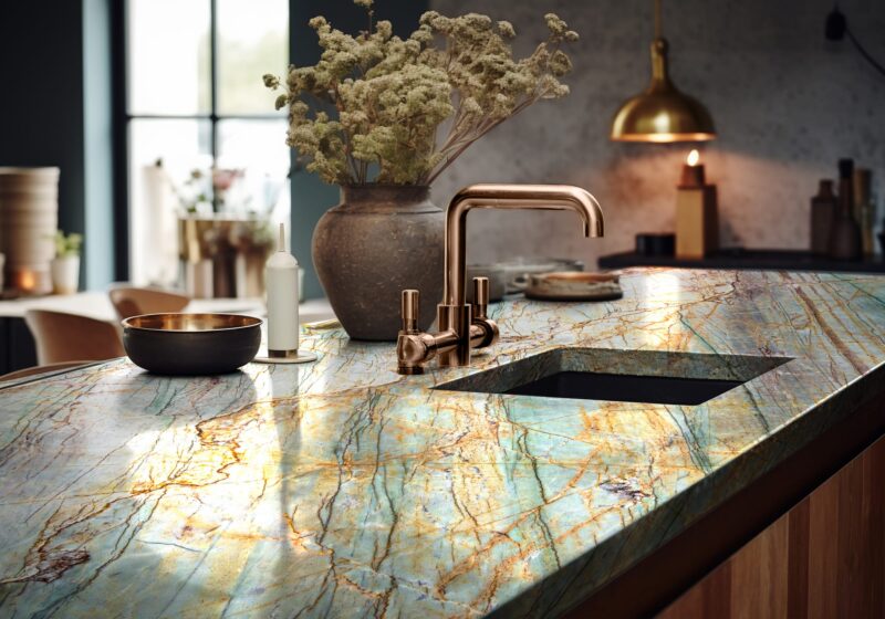 Alexandrita Polished Quartzite Slab Random (SL90715)