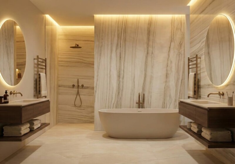 White Mustang Polished Quartzite Slab Random (SL90839)