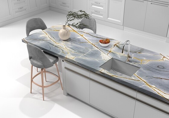 Azure Polished Granite Slab Random (SL90840)