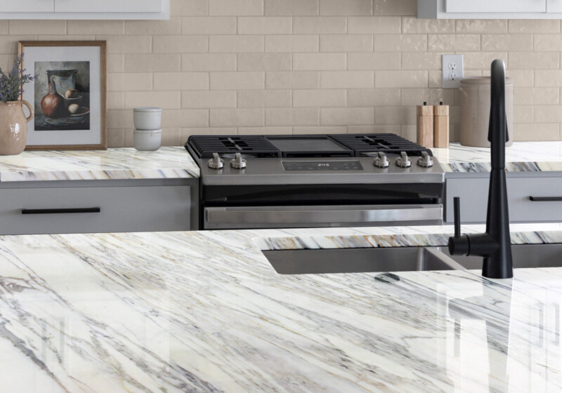 Calacatta Belgia Polished Marble Slab Random (SL90891)