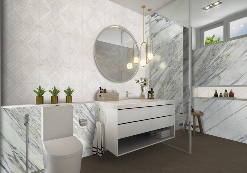Calacatta Belgia Polished Marble Slab Random (SL90891)