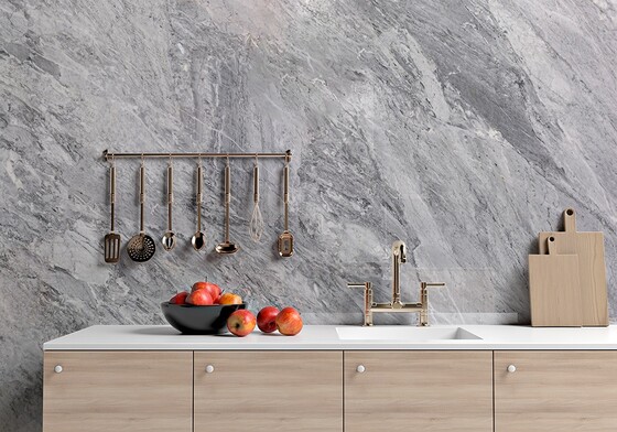 Bardiglio Polished Marble Slab Random (SL90892)