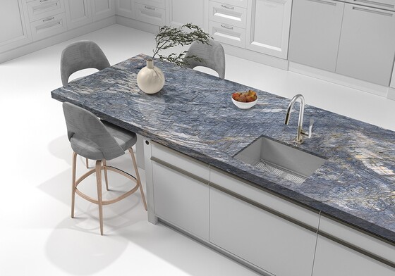 Tungsten Polished Quartzite Slab Random (SL90980)