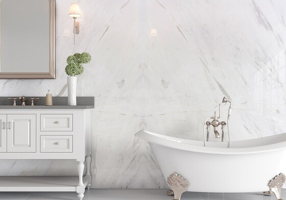 Bianco Venus Polished Marble Slab Random (SL90997)