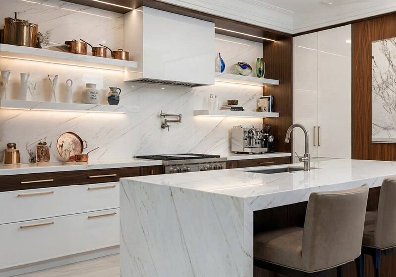 Calacatta Lincoln Polished Marble Slab Random (SL91006)