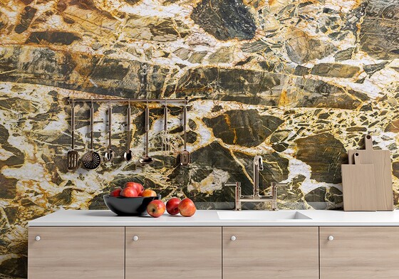Andes Polished Quartzite Slab Random (SL91016)