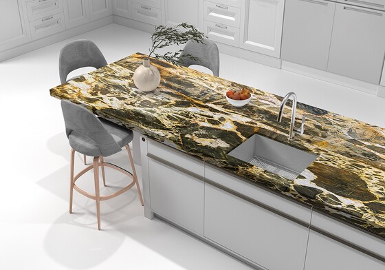 Andes Polished Quartzite Slab Random (SL91016)
