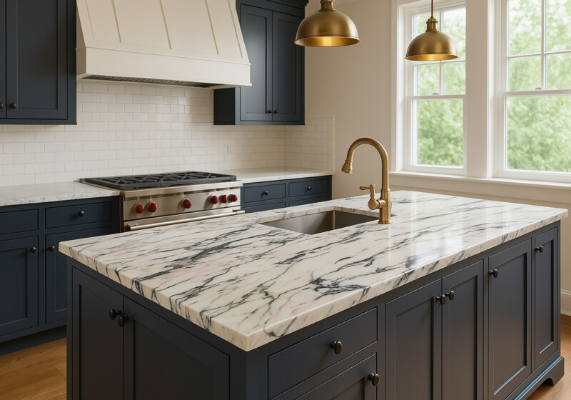 Calacatta Paonazzo Polished  Marble Slab Random (SL91143)