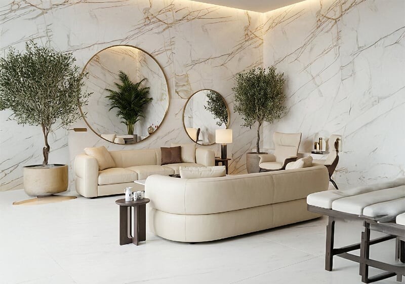 Calacatta Gold Polished Marble Slab Random (SL91348)