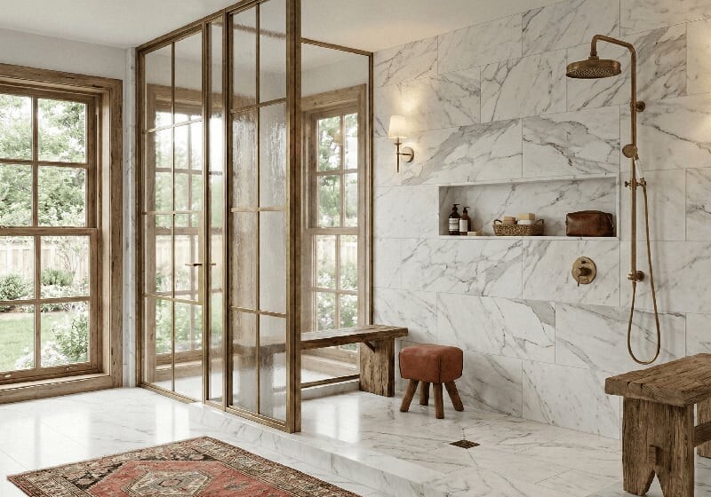 Statuario Honed Marble Slab Random (SL91362)