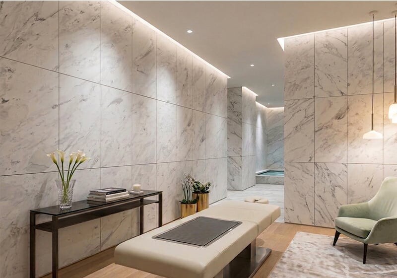 Bianco Venus Honed Marble Slab Random (SL91363)