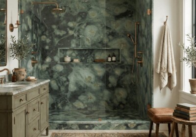 Magic Green Polished Marble Slab Random (SL91377) Room Scene Image