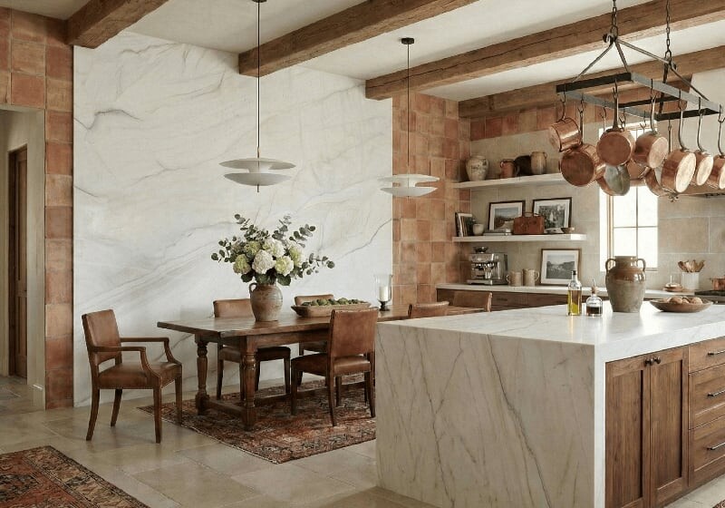Calacatta Brasil Value Honed Quartzite Slab Random (SL91416)