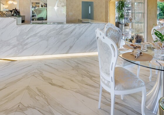 Calacatta Gold Cg01r Polished Sintered Stone Slab 125×63 (WNE10141)