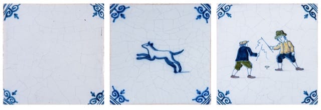 Original field tile and hunting themes