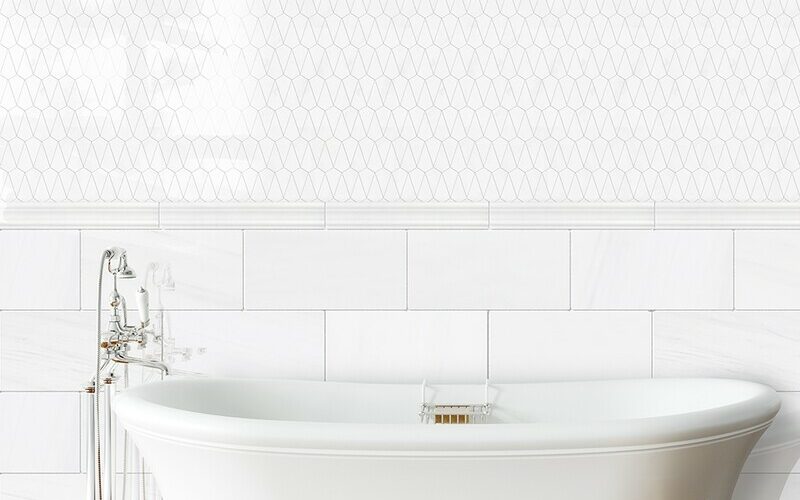 snow white marble bathroom tile