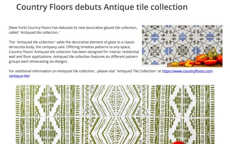 Antiqued Tile Collection