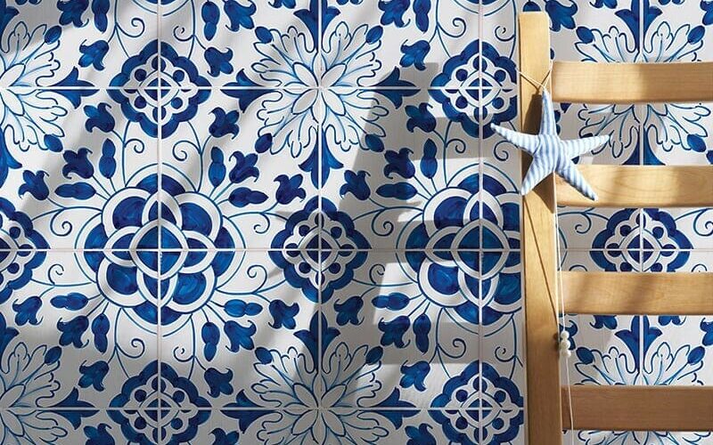 blue portuguese ceramic wall tiles