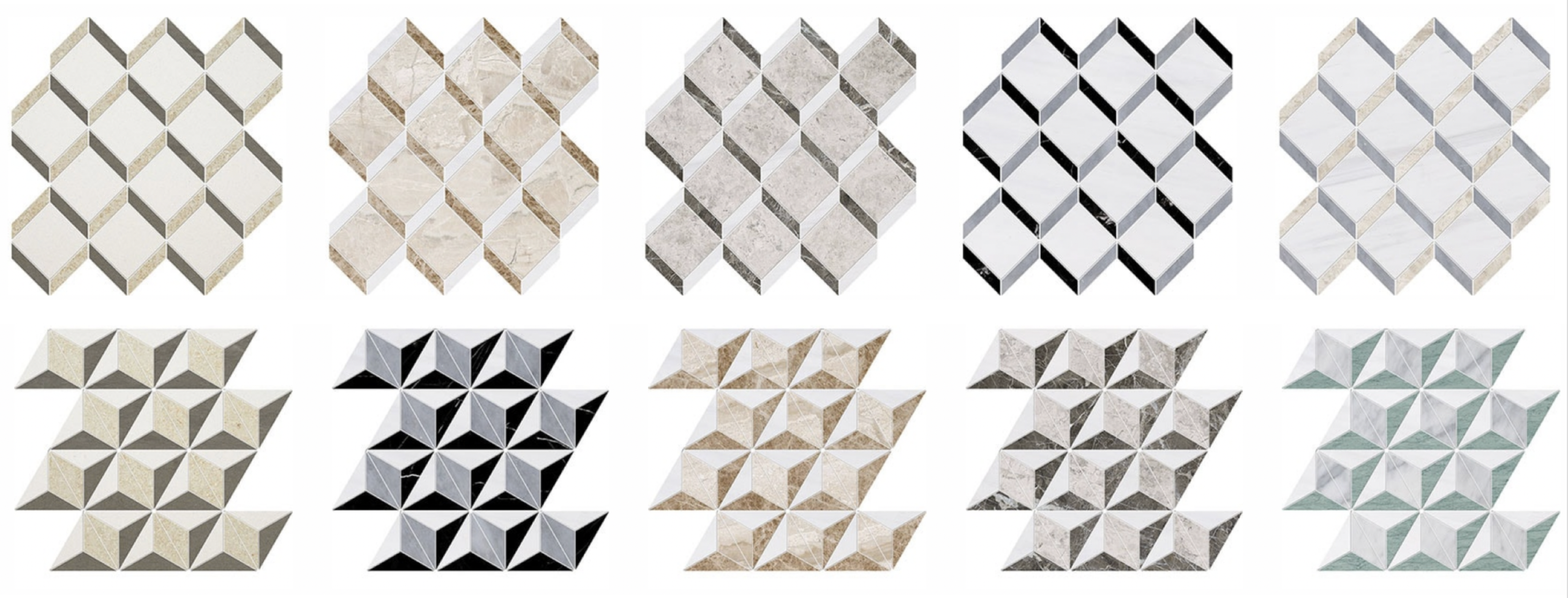 Atelier Collection Stone Mosaics by Marble Systems at Country Floors