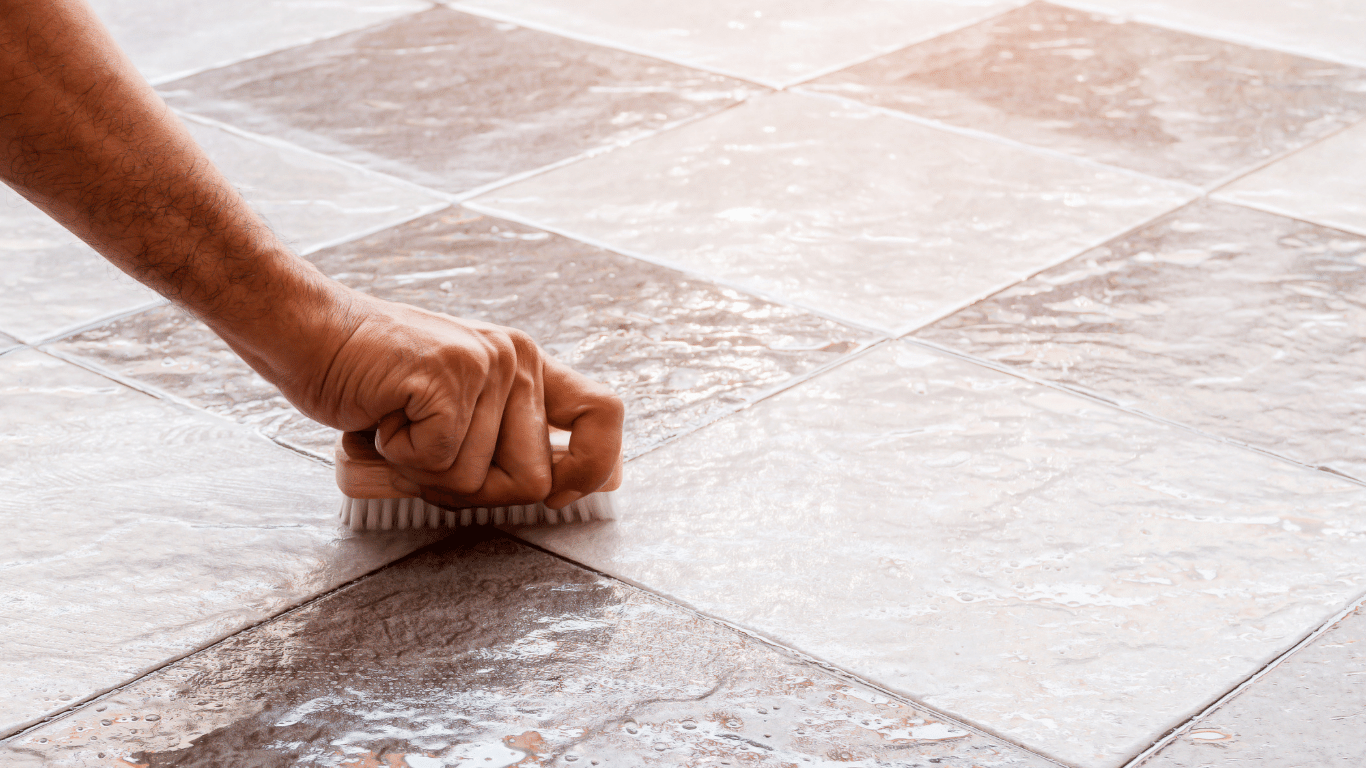 cleaning natural stone tile