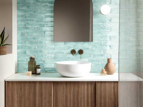 green glossy ceramic bathroom wall tile