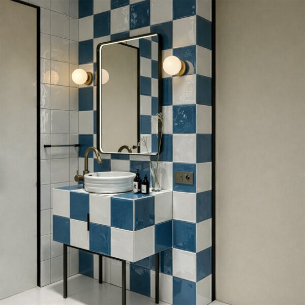 Sleek modern bathroom aesthetics