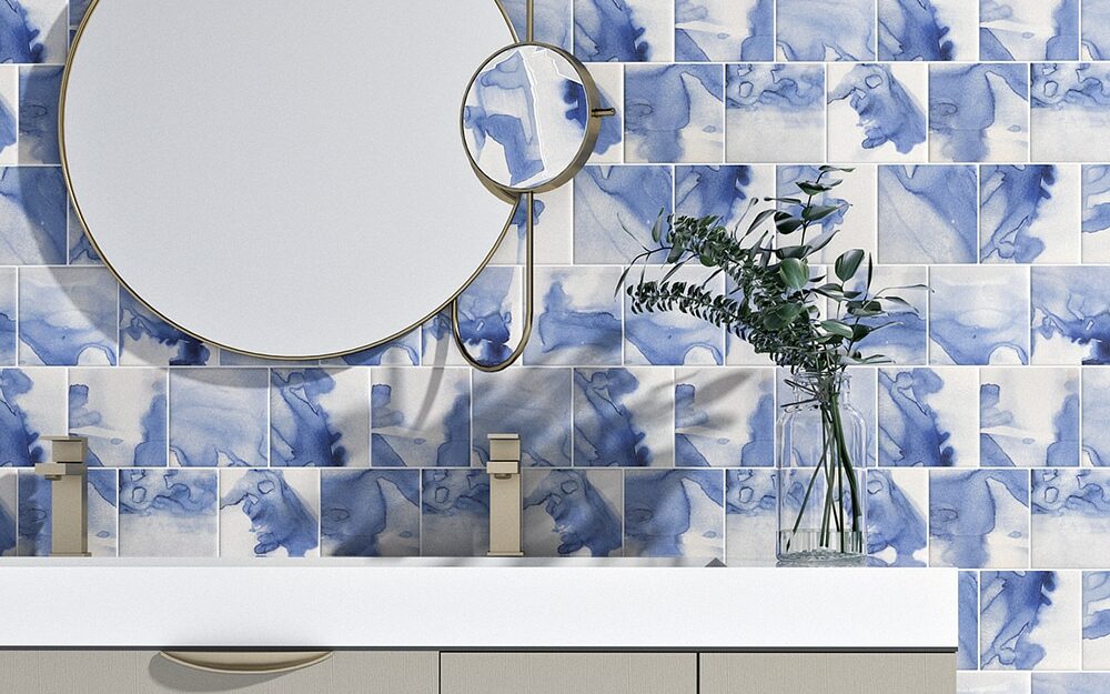 ceramic tile murals for bathroom