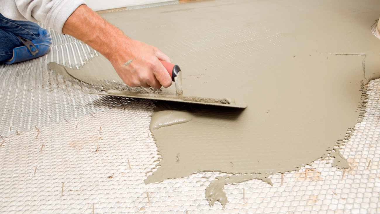 how to install porcelain tile