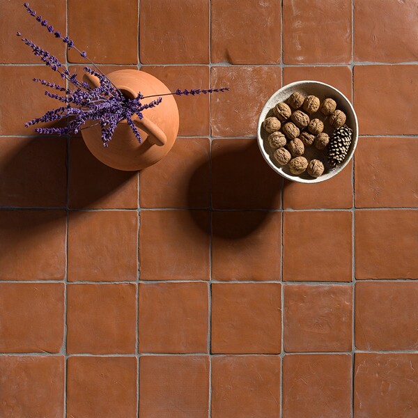 Modern terracotta kitchen flooring tile