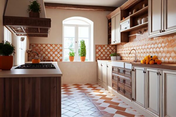 Terracotta kitchen flooring tile