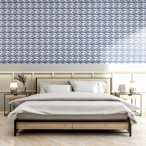 blue matte ceramic wall tile