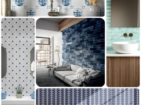 blue tiles for wall