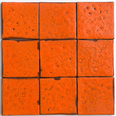 azulejos de parede de terracota laranja
