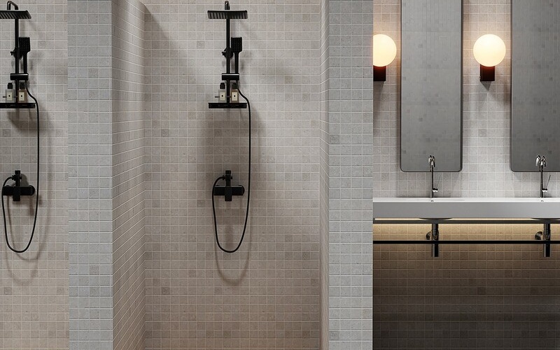 porcelain tile on shower walls