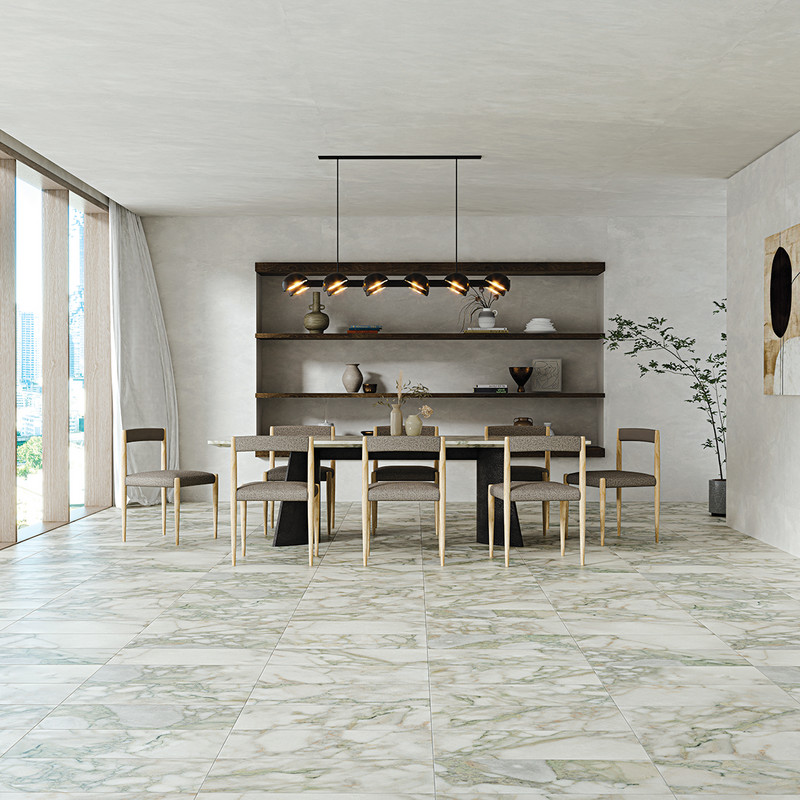 green marble floor tile