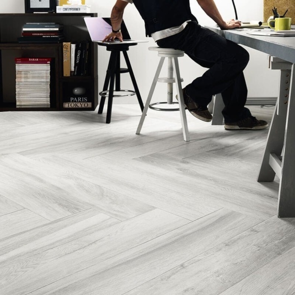 white wood look tiles